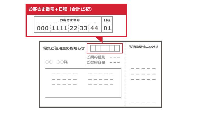 お客さま番号」とは何でしょうか？どこで確認できますでしょうか